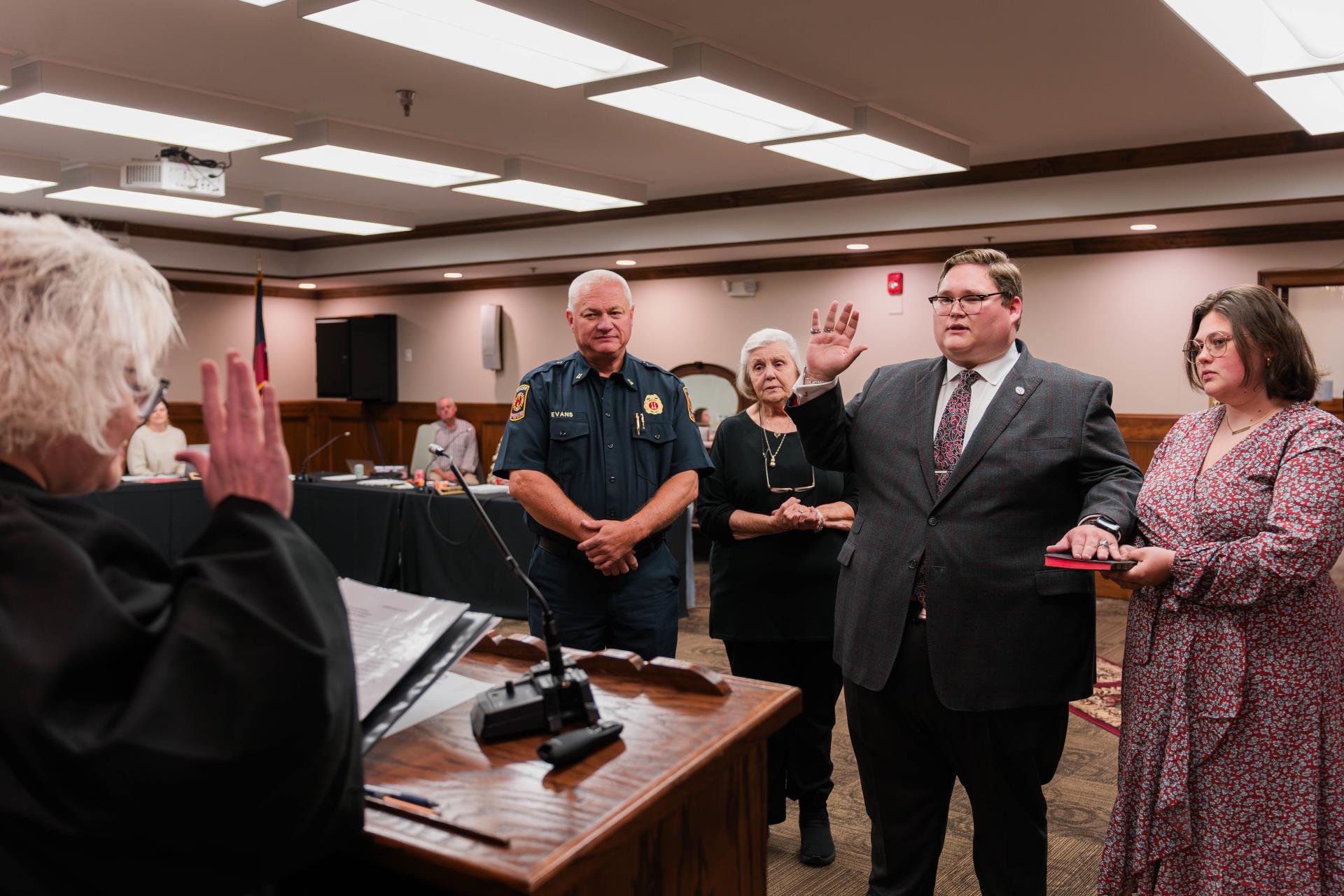 Power Evans Swearing In