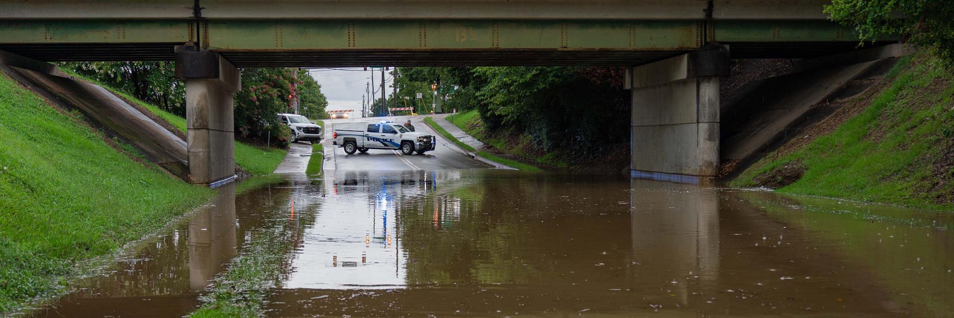 Underpass Flooded Banner